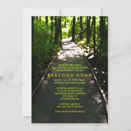 Journey Watercolor Bar Bat Mitzvah Invitación