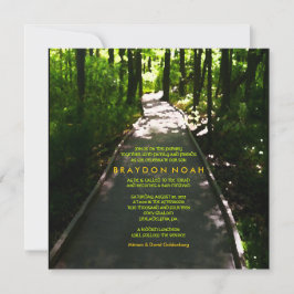 Journey Watercolor Bar Bat Mitzvah Invitación