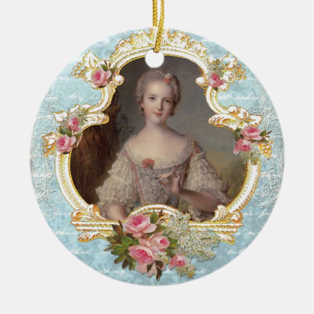 Joven adorno navideño Marie Antoinette (Frente)