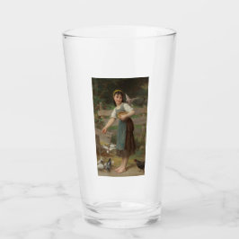 Joven Chica alimentando a las palomas (por Émile M