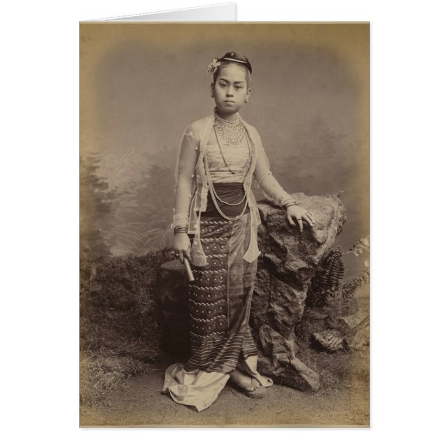 Joven chica birmano, c.1875 (Frente)