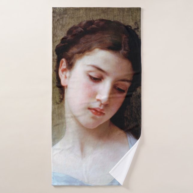 Joven Chica, Bouguereau (Toalla de baño)