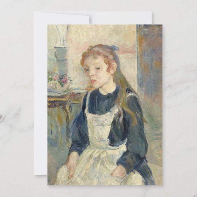 Joven Chica con un Apron | Berthe Morisot (Anverso)