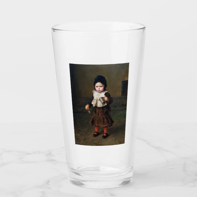 Joven Chica con una copa vacía (Ludwig Knaus) (Anverso)