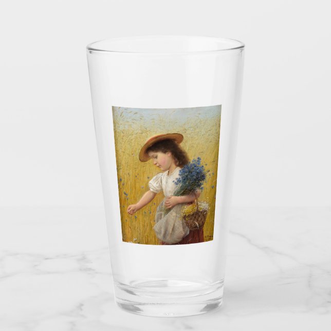 Joven Chica en un campo de trigo (Anverso)