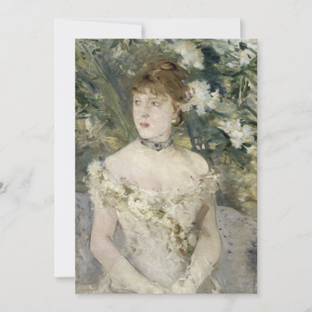 Joven Chica en un vestido de bola | Berthe Morisot (Anverso)