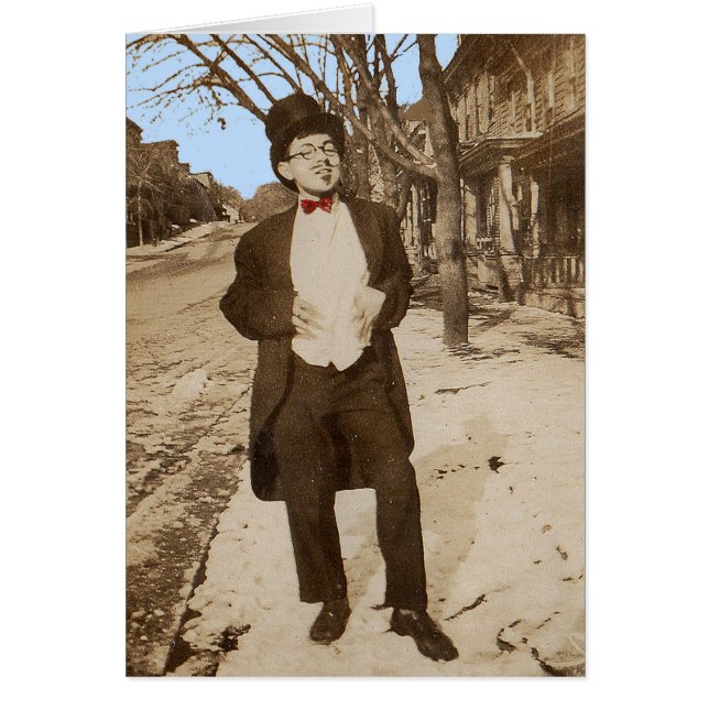 Joven con clase vernácula de los años 20 (Frente)