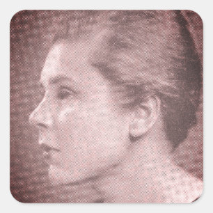 joven Elizabeth Bishop Square Pegatina