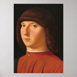 Joven Hombre - Antonello da Messina Póster de Arte