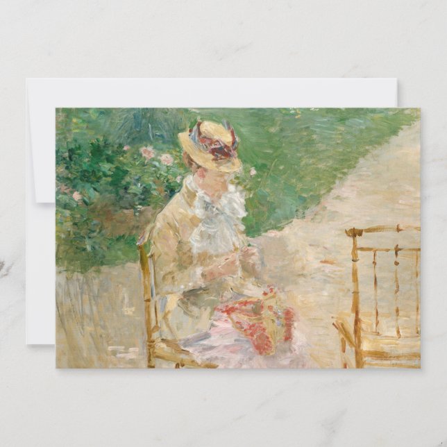 Joven Knitting | Berthe Morisot (Anverso)