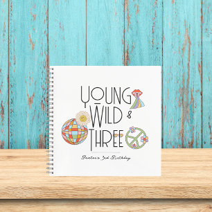 Joven, salvaje y tres   Libro de cumpleaños   Boho