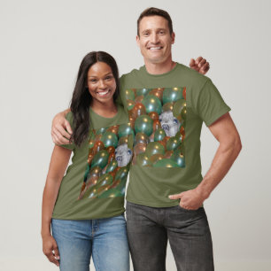 Joven Staffy Escondido En Globos, Camiseta