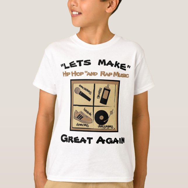 Jóvenes cuatro elementos de la camiseta juvenil Hi (Anverso)
