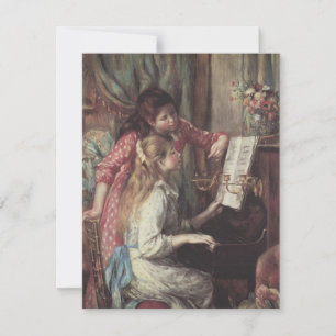 Jóvenes muchachas en el piano de Pierre Renoir