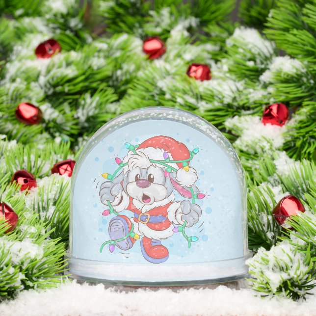 Jóvenes Navidades Bunny Snow Globe (Navidad)