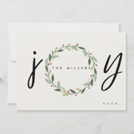 JOY | 3 Tarjeta de felicitación para Navidades de