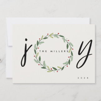 JOY | 3 Tarjeta de felicitación para Navidades de