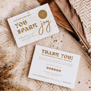 Joy Business Branding Shop Gracias tarjeta de prod