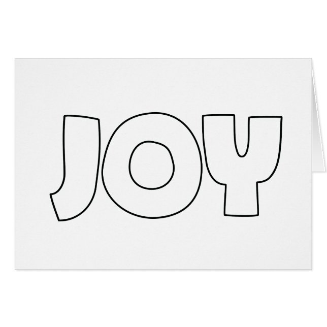 JOY (Crea tu propia tarjeta de felicitación) (Anverso (Horizontal))