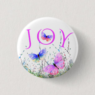 Joy de primavera de botón de mariposas voladoras