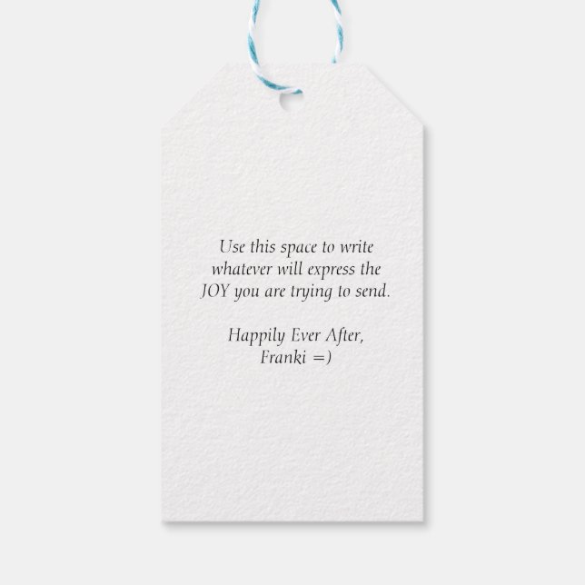 JOY | etiqueta de regalo (Reverso)