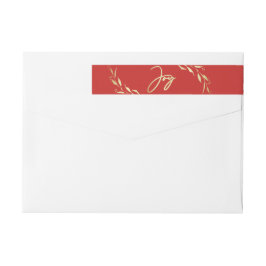 Joy Faux Gold Red Botanic