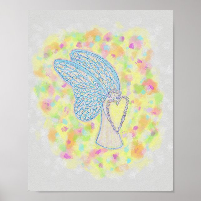 Joy Guardian Angel Art Print Posters (Frente)