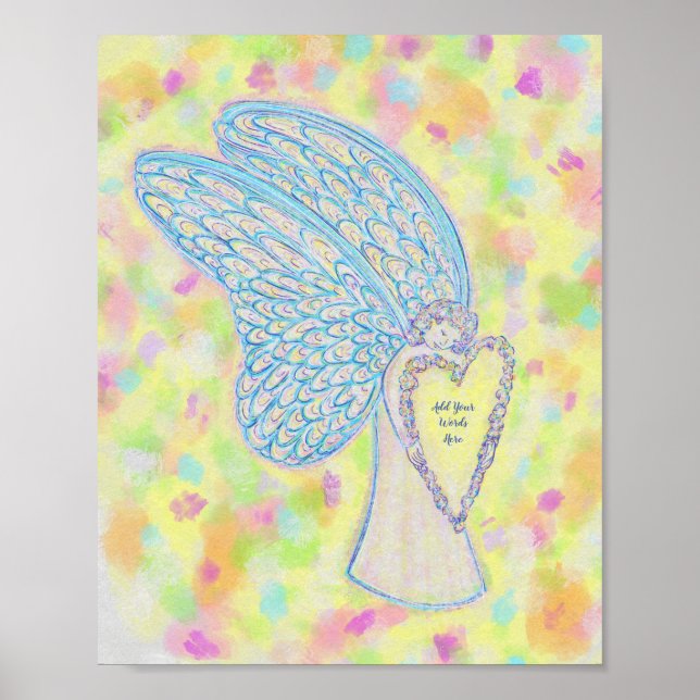 Joy Guardian Angel Art Print Posters (Frente)