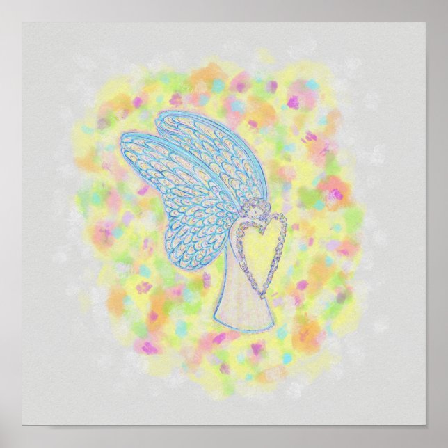 Joy Guardian Angel Art Print Posters (Frente)