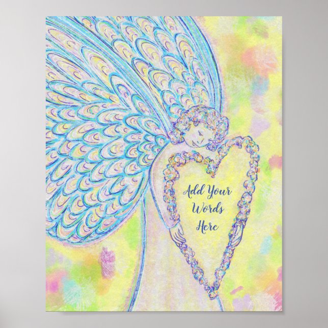 Joy Guardian Angel Art Print Posters (Frente)