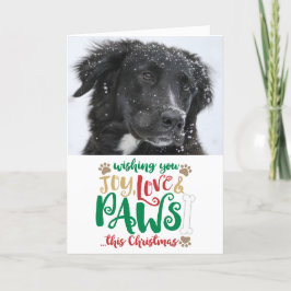 Joy Love Paws Dog Navidad Foto