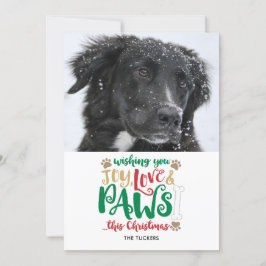 Joy Love Paws Dog Navidad Foto