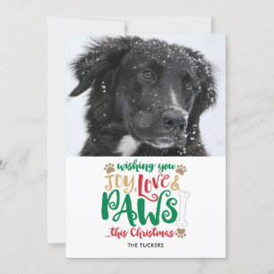 Joy Love Paws Dog Navidad Foto