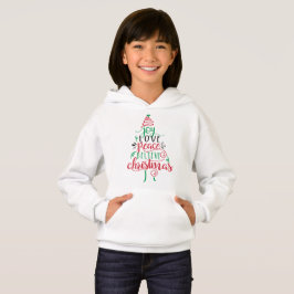 Joy Love Peace Believe Christmas Hoodie