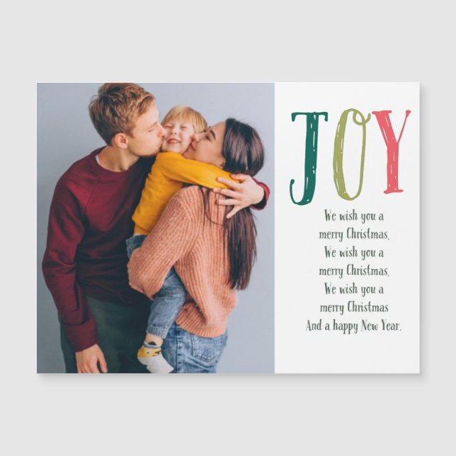 Joy Navidades Card con Carol (Anverso)