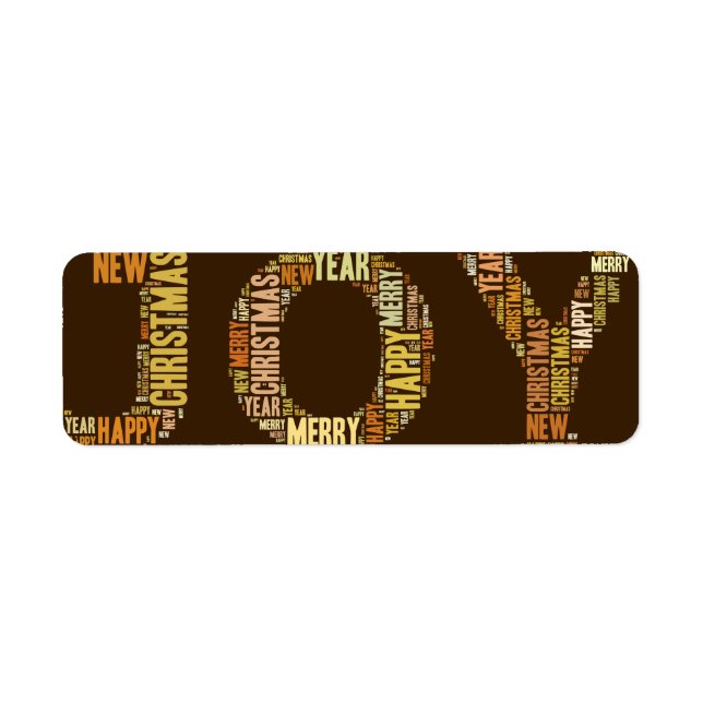 JOY, Navidades, Etiqueta (Frente)