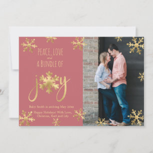 Joy Photo Navidades Tarjetas de Invitación de emba