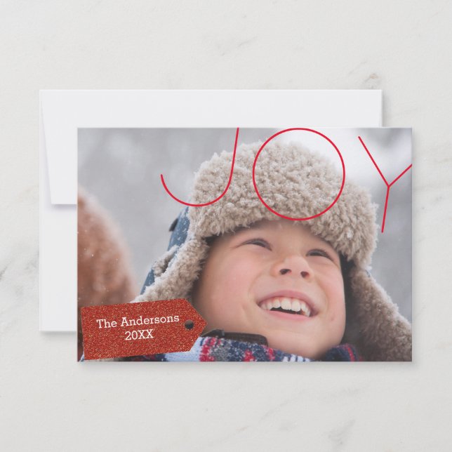 Joy Photo - Tarjeta de Navidades 3x5 (Anverso)