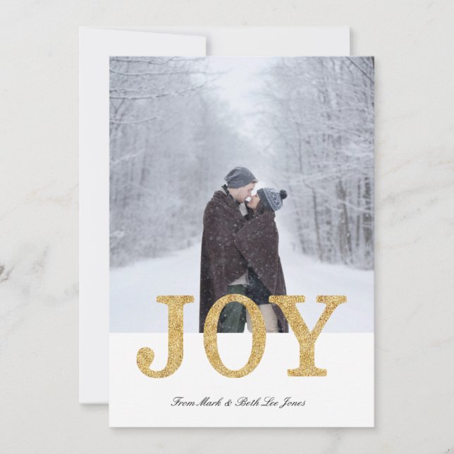 JOY (purpurina de oro) (Anverso)