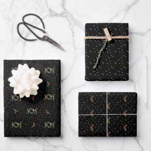 Joy & Sparkle - 3 Pack en papel de envolvimiento n