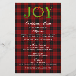 JOY TARTAN NAVIDADES WREATH | MENÚ NAVIDADES