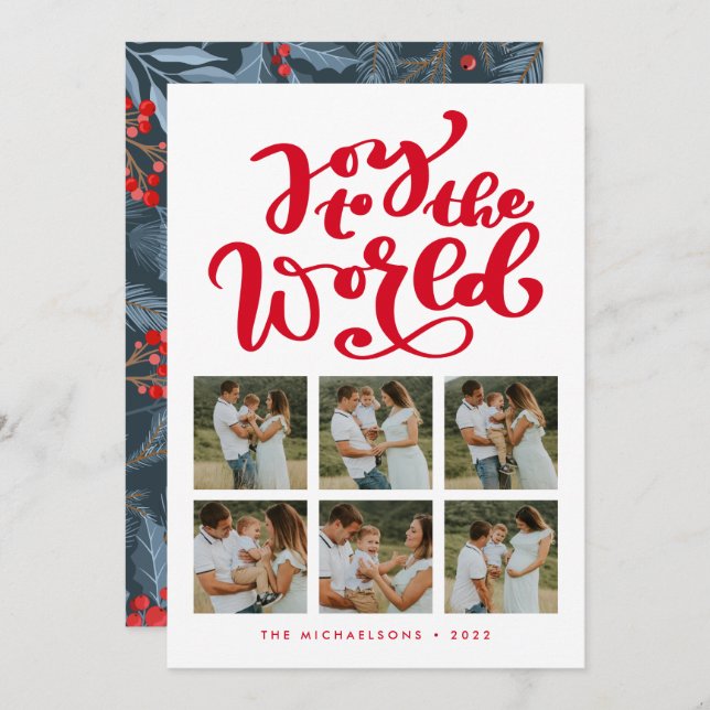 JOY TO AL MUNDO Añadir tu colección de fotos (Anverso / Reverso)