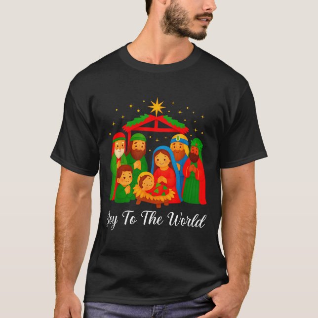 Joy To The World Ugly Christmas Sweater Xmas Squad (Anverso)