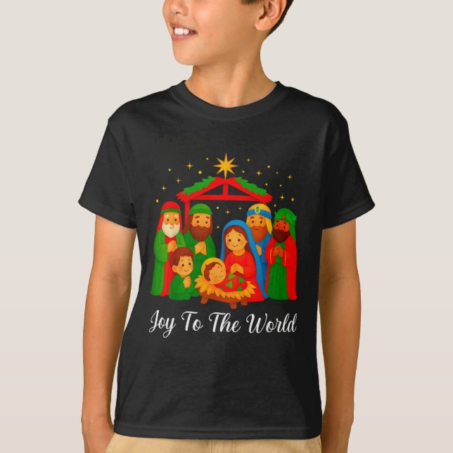 Joy To The World Ugly Christmas Sweater Xmas Squad (Anverso)