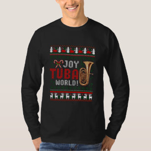 Joy Tuba World Funny Navidades Suéter de Navidad F