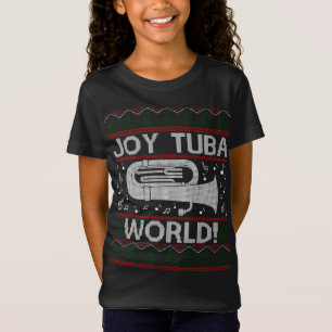 Joy Tuba World Funny Navidades Suéter de Navidad F