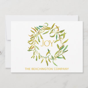 *~* JOY Wreath Tarjeta de vacaciones para empresas