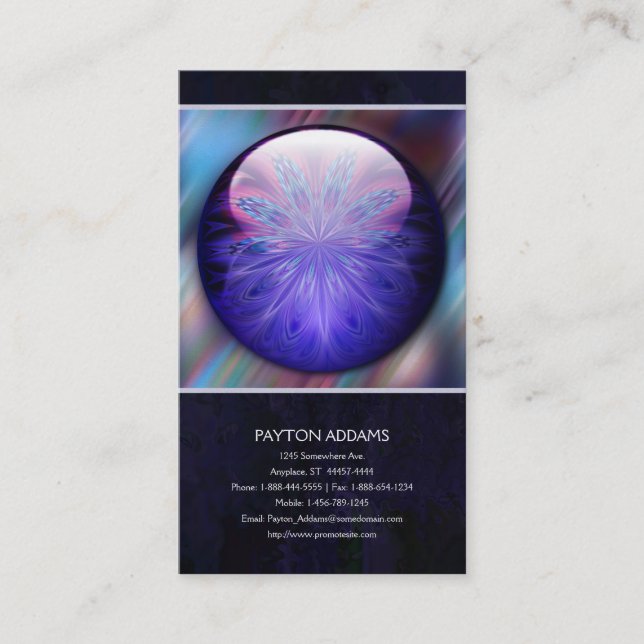 Joya de IceFire - tarjeta de visita vertical (Anverso)