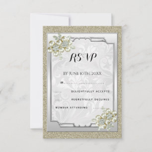 Joya Floral Enmarcada, Respuesta de Boda en Oro y 