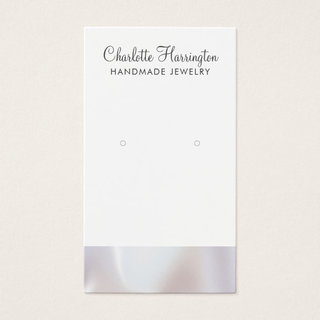 Joyas de consuelo de perlas irlandesas con guiones (Frente)